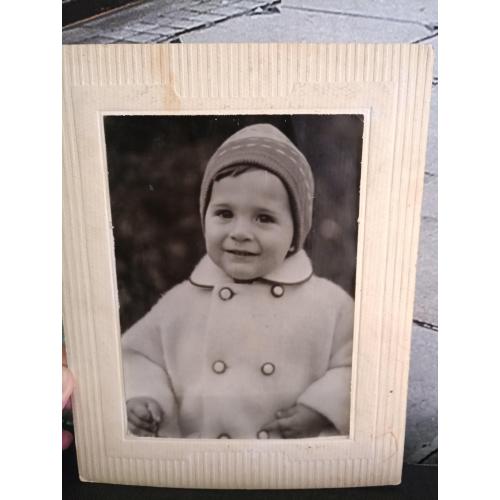 Картонная рамка фото ребёнок СССР