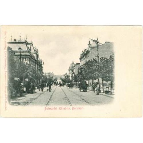 Бухарест Бульвар Елизаветы Bucuresci Bulevardul Elisabeta Romania Calea Victoriei 