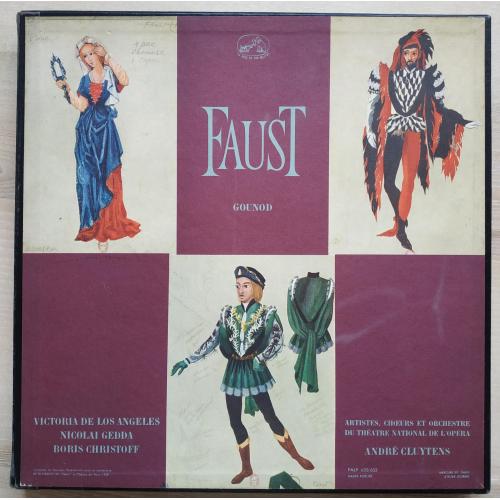 Charles Gounod Faust Goethe Opera en 5 actes de Jules Barbier et Michel Carre LP Record Пластинка 