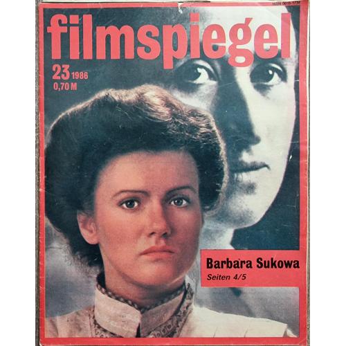 DDR Magazin Filmspiegel 1986 №23 Киножурнал ГДР Барбара Зукова Олег Табаков