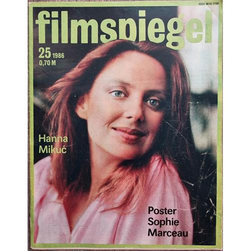 DDR Magazin Filmspiegel 1986 №25 Киножурнал ГДР Ханна Микуць Ален Делон Стэнли Форман Афиша Реклама