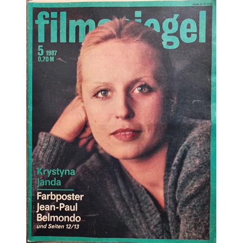 DDR Magazin Filmspiegel 1987 №5 Киножурнал ГДР Кристина Янда Жан Поль Бельмондо Вуди Алан Афиша