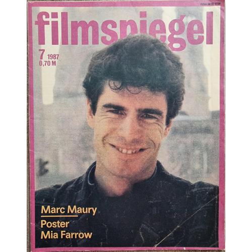 DDR Magazin Filmspiegel 1987 №7 Киножурнал ГДР Марк Мори Федерико Феллини Марчелло Мастроянни Афиша