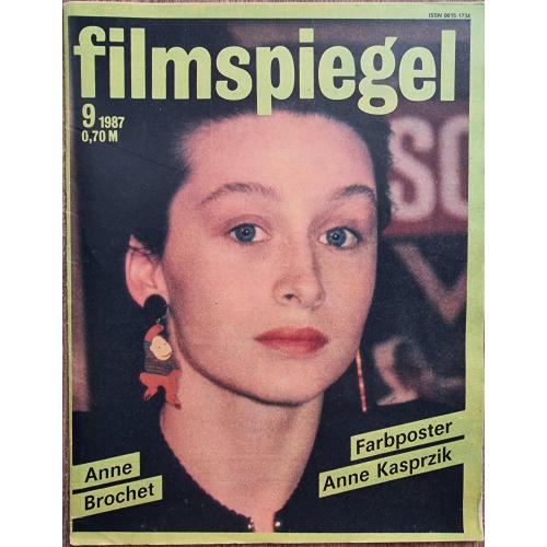 DDR Magazin Filmspiegel 1987 №9 Киножурнал ГДР Анн Броше Кристофер Пламмер Афиша Реклама