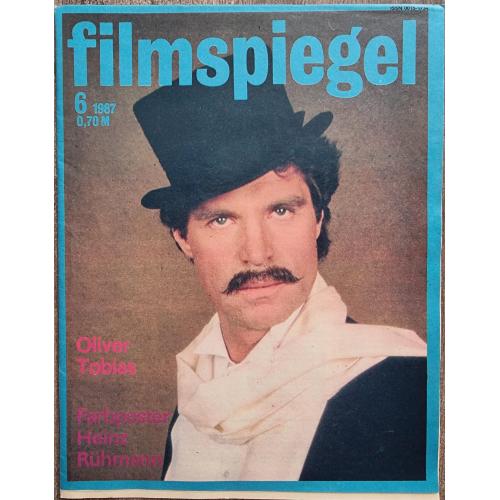 DDR Magazin Filmspiegel 1987 №6 Киножурнал Оливер Тобиас М. Ульянов Шон Коннери Poster Heinz Ruhmann