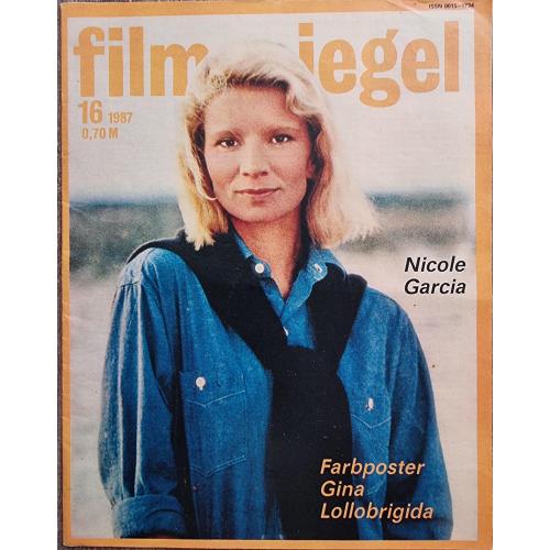 DDR Magazin Filmspiegel 1987 №16 Киножурнал ГДР Николь Гарсиа Джек Николсон Poster Gina Lolobrigida