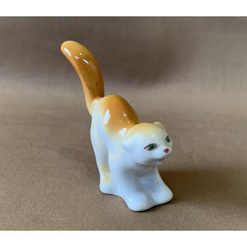 Фарфор Кошка  Полонное Скульптурна композиція Кицька Порцеляна Полонський завод