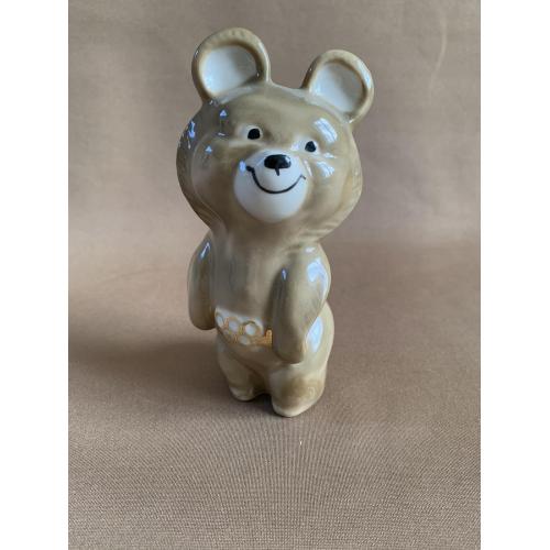 Фарфор Статуэтка Олимпийский мишка Олимпиада 80 Скульптурна композиція «Олімпійський мішка»