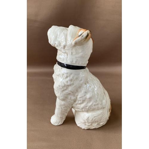 Фарфор Статуэтка Собака Фокс-терьер Скульптурна композиція Фокс-терʼєр Порцеляна Мануфактура