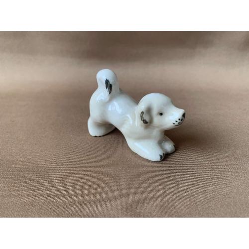 Фарфор Статуэтка Собака щенок Минск Скульптурна композиція Цуценя Мінський порцеляновий завод