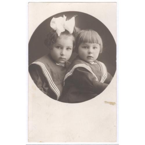 Фото 1927 Дети Девочка Ребенок Бант Платье Мода Прическа Винтаж СССР