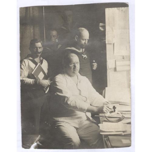 Фотооткрытка Моряки Госпиталь Гамбург 1-я мировая война Штемпель Marinellazaret Hamburg