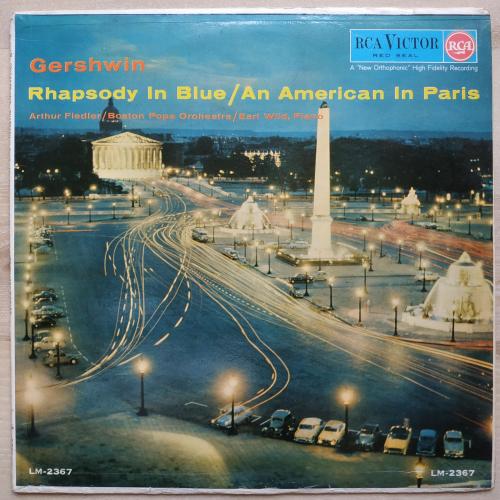 Gershwin Rhapsody in Blue An American in Paris Arthur Fiedler Boston Pops Orchestra Пластинка Винил