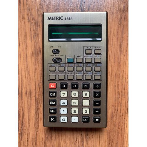 Калькулятор Metric SR84 Electronic Calculator Vintage 