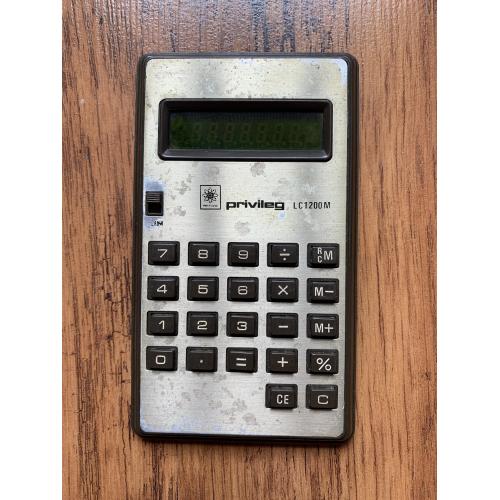 Калькулятор Privileg LC 1200M Electronic Calculator Vintage 