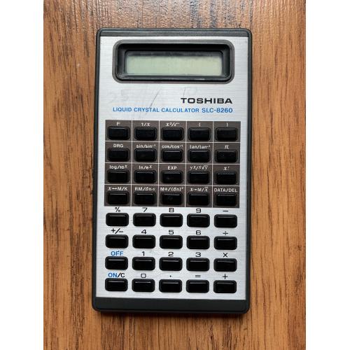 Калькулятор Toshiba SLC-8260 Electronic Calculator Vintage 