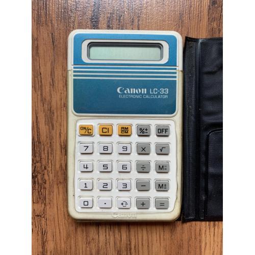 Калькулятор Canon LC-33 Electronic Calculator Vintage 