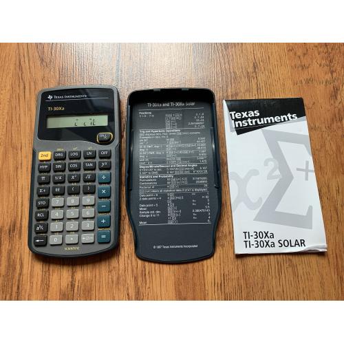 Калькулятор Texas Instruments TI-30xa Electronic Calculator Vintage 