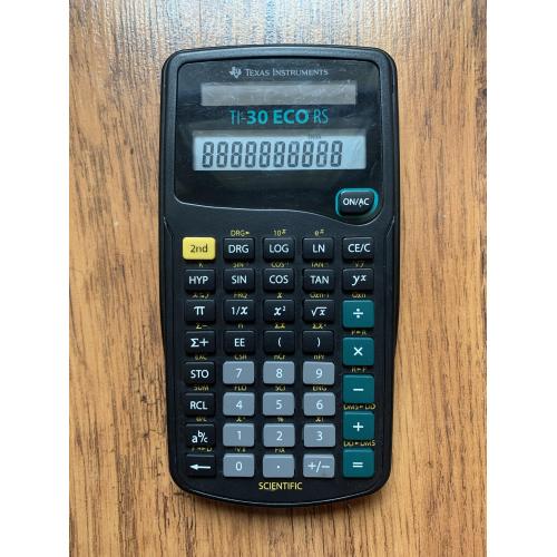 Калькулятор Texas Instruments TI-30 ECO RS Electronic Calculator Vintage 