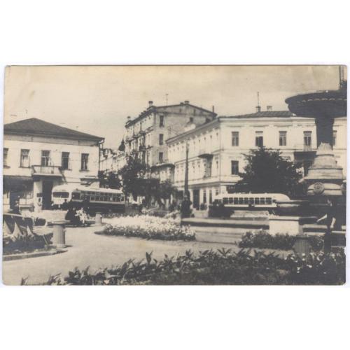 Киев Площадь Калинина Укрфото № 301 Фото П. Юрченко Троллейбус Фонтан Київ Майдан Незадежності