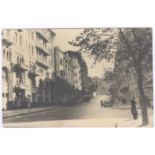Киев Улица Карла Маркса Укрфото № 265 Фото С. Хорошко Автомобиль Победа Київ Вул. Городецького
