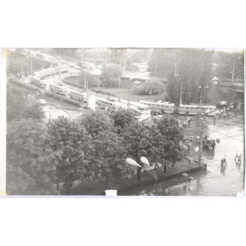 Киев Воздухофлотский мост Бульвар Шевченко Тролейбус