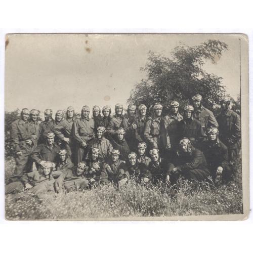 Кирово Летчики 22 июля 1928 год Форма Летный шлем очки комбинезон СССР ВВС Попаганда