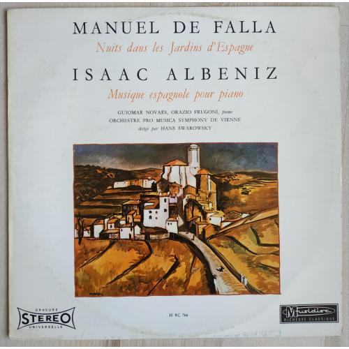 Manuel de Falla Nuits dans les Jardins D'Espagne Isaac Albeniz Musique Espagnole Pour Pian Пластинка