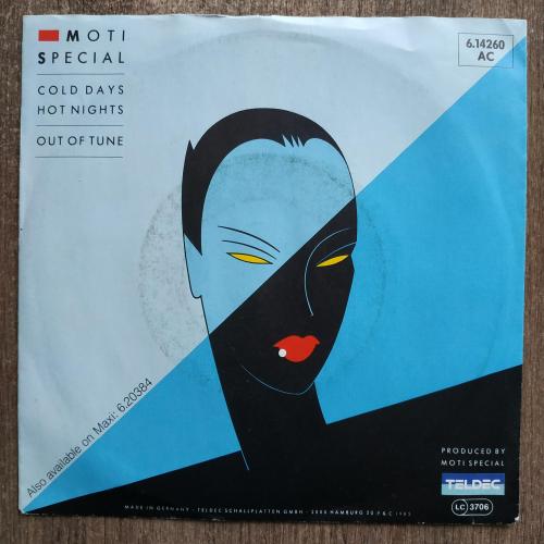 Moti Special Cold days hot nights Out of tune 7 LP Record Teldec Vinyl single 1984 Пластинка Винил
