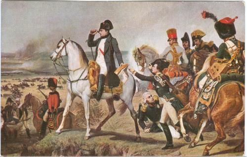 Наполеон под Ваграмом Г. Вернэ № 305 Изд. Лапин Париж Отечественная война 1812 год Лошадь