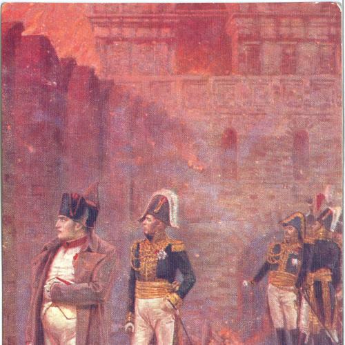 Наполеон В Кремле пожар Верещагин № 162 Изд. Лапин Париж Отечественная война 1812 год 