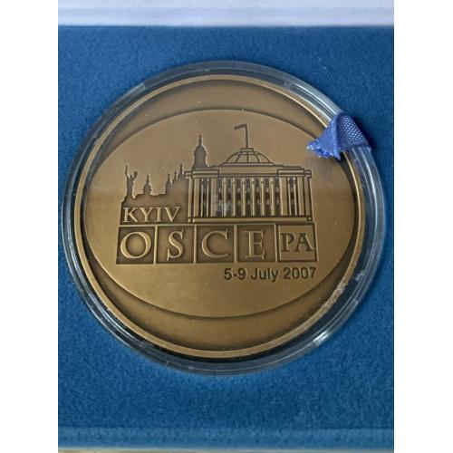 Памʼятна медаль Присвячена щорічній сесії  Парламентської асамблеї Ради Європи Київ 2007 