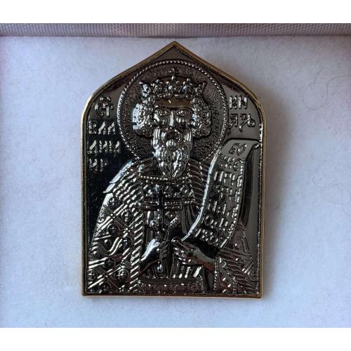 Памʼятний знак «Князя Володимира», Предстоятеля Української Православної Церкви Срібло позолота,