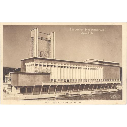 Париж Всемирная выставка 1937 Павильон радио Exposition Internationale Paris Pavillon de la radio