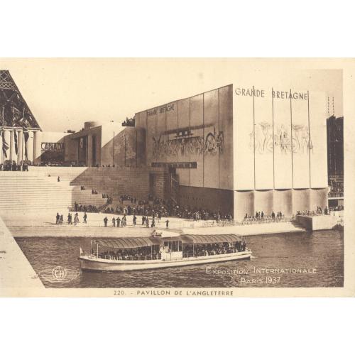 Париж Всемирная выставка 1937 Павильон Англии Exposition Internationale Paris Pavillon L'angletere