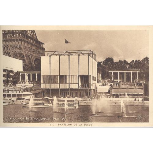 Париж Всемирная выставка 1937 Павильон Швеции Exposition Internationale Paris Pavillon Suede