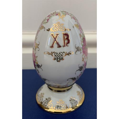 Пасхальное яйцо Христос воскрес Коростенский фарфор Korosten porcelain Ukraine 