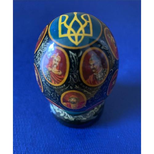Пасхальное яйцо Украинские князья и Гетьманы Христос воскрес Українські Гетмани 