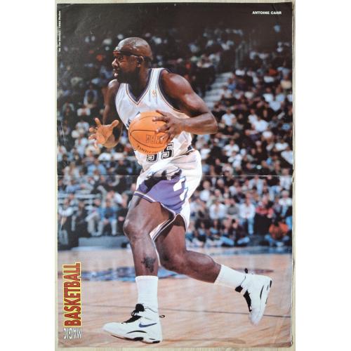 Постер Баскетбол Антуан Карр Лафонсо Эллис  Basketball Vintage Poster Antoine Carr Laphonso Ellis