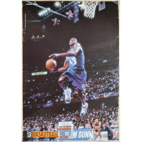 Плакат Постер Баскетбол Крис Карр Коби Брайан Basketball Vintage Poster Chris Carr Kobe Bryant