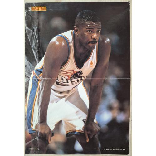 Плакат Постер Баскетбол Джо Думарс Крис Уэббер Basketball Vintage Poster Joe Dumars Chris Webber