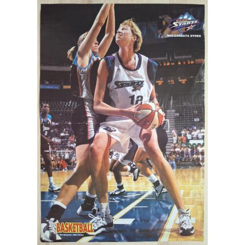 Плакат Постер Баскетбол Марго Дыдек Шон Кемп Basketball Vintage Poster Malgorzata Dydek Shawn Kemp