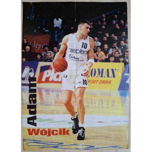 Плакат Постер Баскетбол Адам Вуйцик Basketball Vintage Poster Adam Wojcik