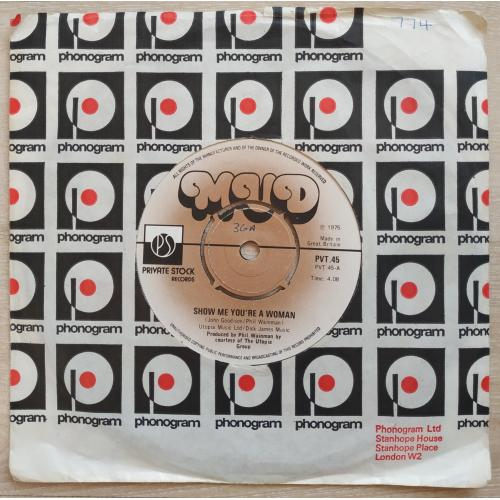 Ray Stles Rob Davis Show Me You're A Woman Don't You Know 7 LP Record Vinyl single Пластинка Винил