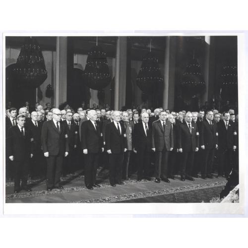 Похороны Ю.В. Андропова Генсек ЦК КПСС КГБ СССР Горбачев Черненко Устинов Громыко Алиев Пропаганда