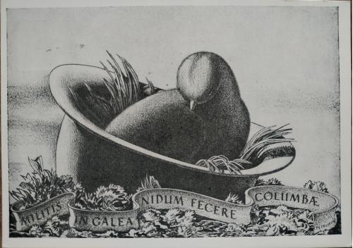 Рокуэлл Кент США И в шлемах солдат голуби мира совьют свои гнезда Изд. Изогиз 1957 год Плакат 