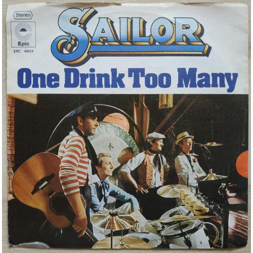 Sailor One Drink Too Many 7 LP Record Vinyl single Пластинка Винил
