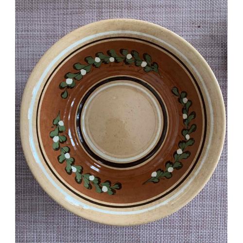 Тарілка керамічна  Васильківський майоліковий завод  Діаметр: 180 мм.