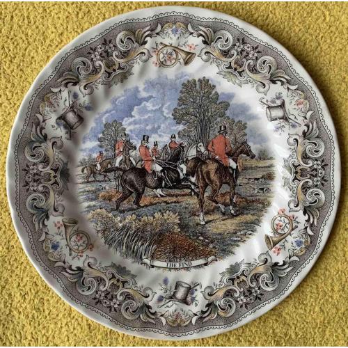Охота Тарілка столова колекційна Порцелянова мануфактура Churchill Британія Серіїя Мисливські сцени