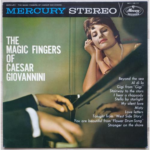 The Magic Fingers of Caesar Giovannini 1962 Beyond The Sea LP Record Vinyl single Пластинка Винил 